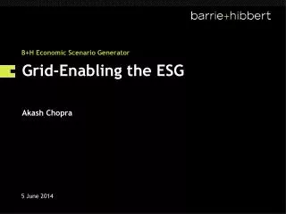 Grid-Enabling the ESG Akash Chopra
