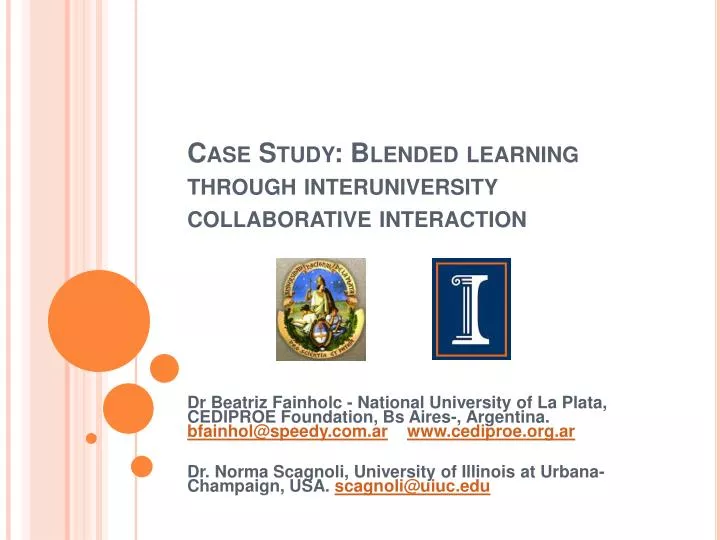 case study blended learning through interuniversity collaborative interaction