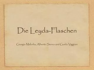 Leyda-Flaschen Lang:German/Deutsch