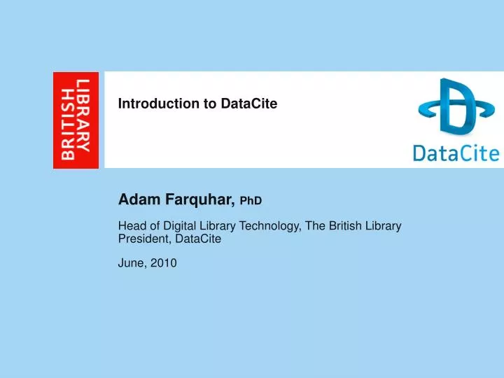 introduction to datacite