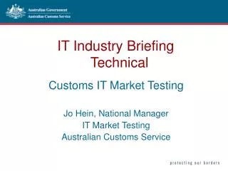 IT Industry Briefing Technical