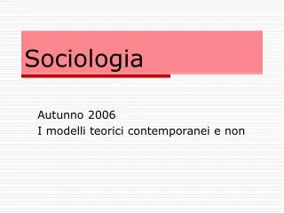 sociologia