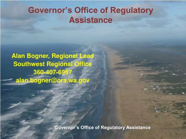governor s office of regulatory assistance