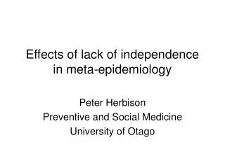 Effects of lack of independence in meta-epidemiology