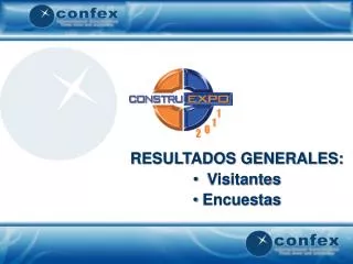 RESULTADOS GENERALES: Visitantes Encuestas