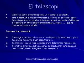 El telescopi