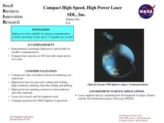Compact High Speed, High Power Laser