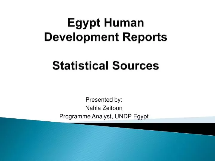 egypt human development reports statistical sources