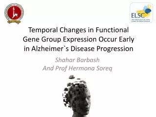 Temporal Changes in Functional Gene Group Expression Occur Early in Alzheimer`s Disease Progression