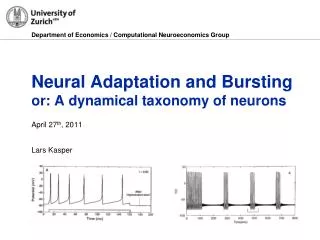 Neural Adaptation and Bursting or: A dynamical taxonomy of neurons