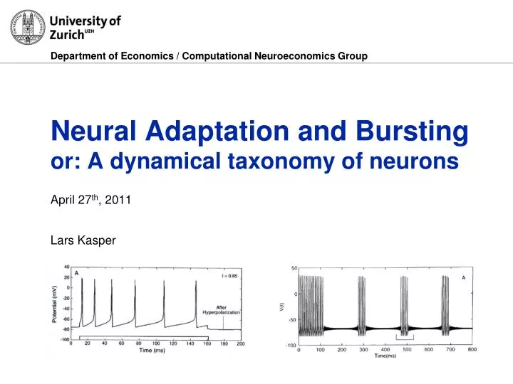 neural adaptation and bursting or a dynamical taxonomy of neurons