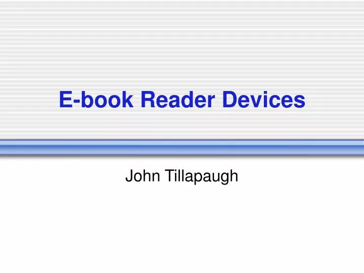 e book reader devices