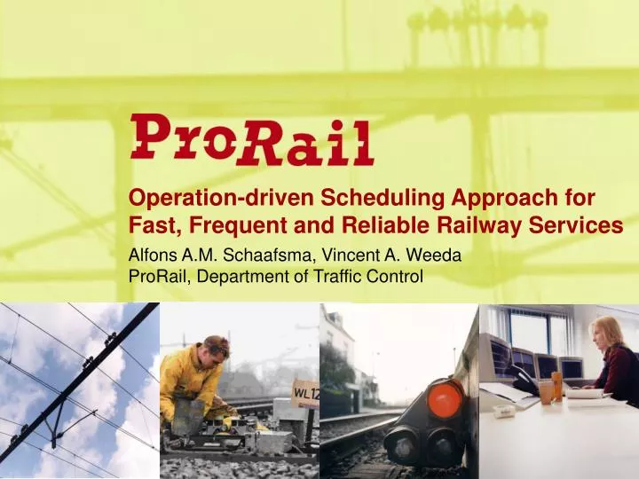 operation driven scheduling approach for fast frequent and reliable railway services