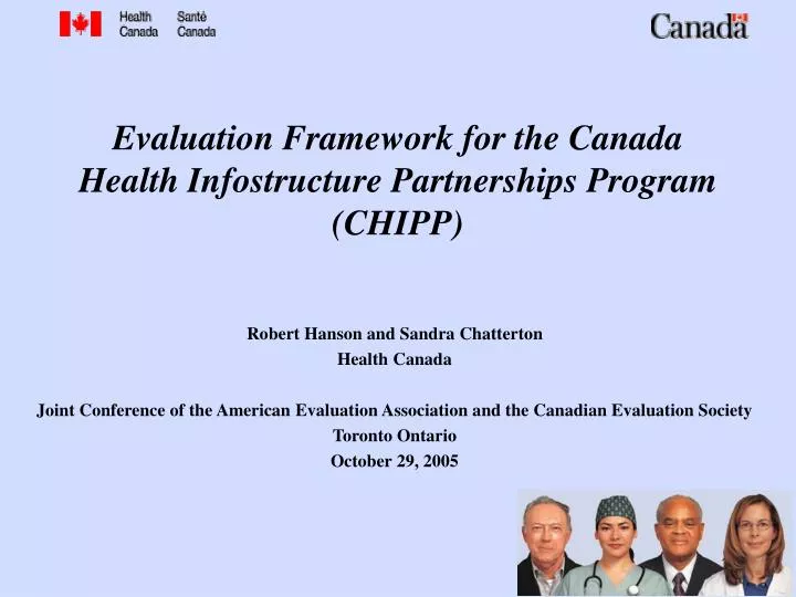 evaluation framework for the canada health infostructure partnerships program chipp