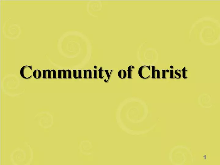 community of christ