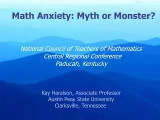National Council of Teachers of Mathematics 79 th Annual Conference Orlando, Florida
