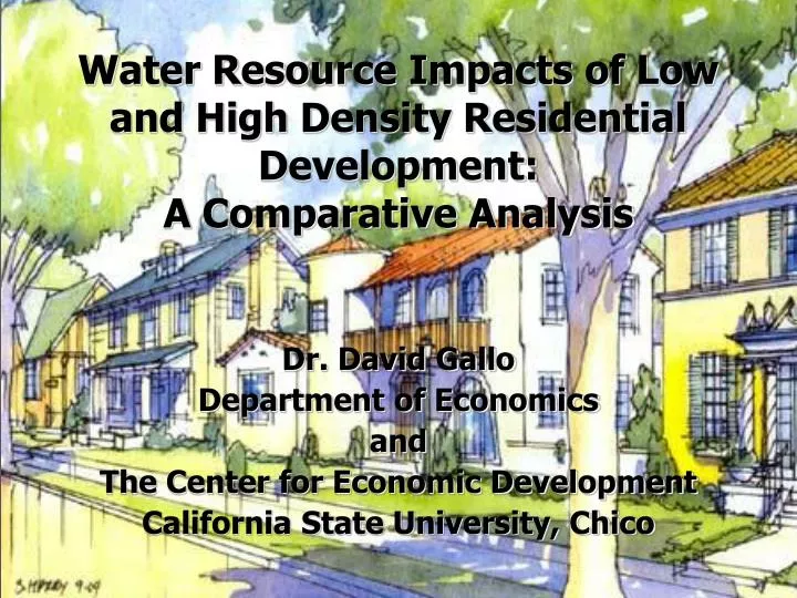 water resource impacts of low and high density residential development a comparative analysis