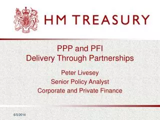 PPP and PFI Delivery Through Partnerships