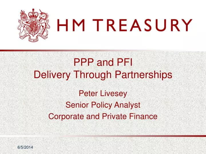 ppp and pfi delivery through partnerships