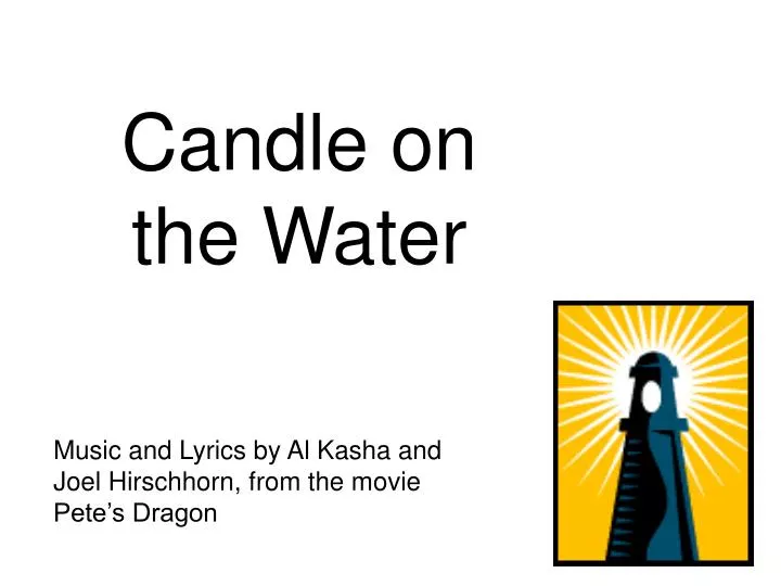 candle on the water