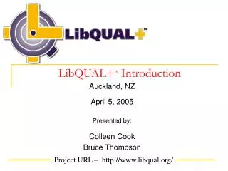 LibQUAL+ ™ Introduction