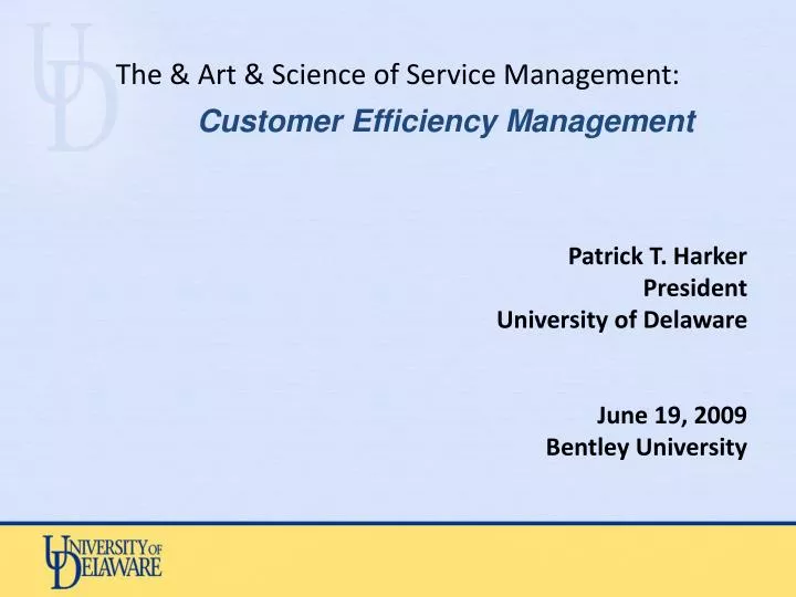 the art science of service management
