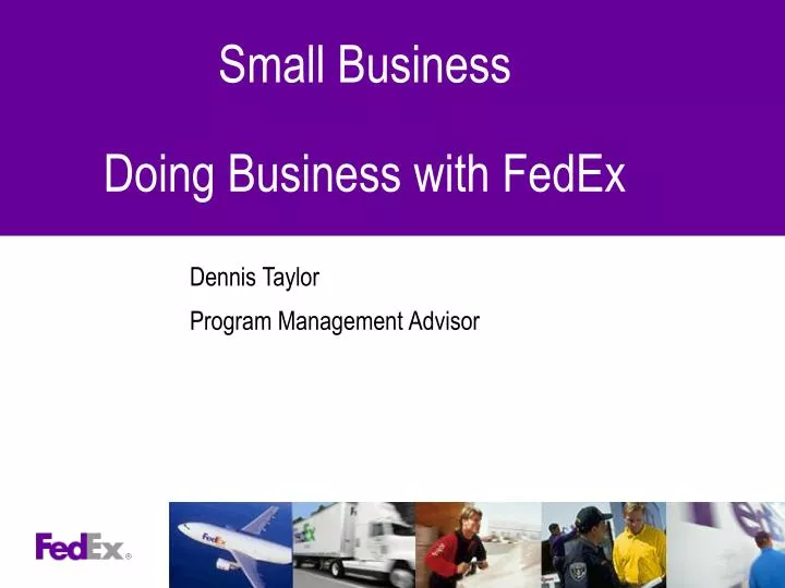 small business doing business with fedex