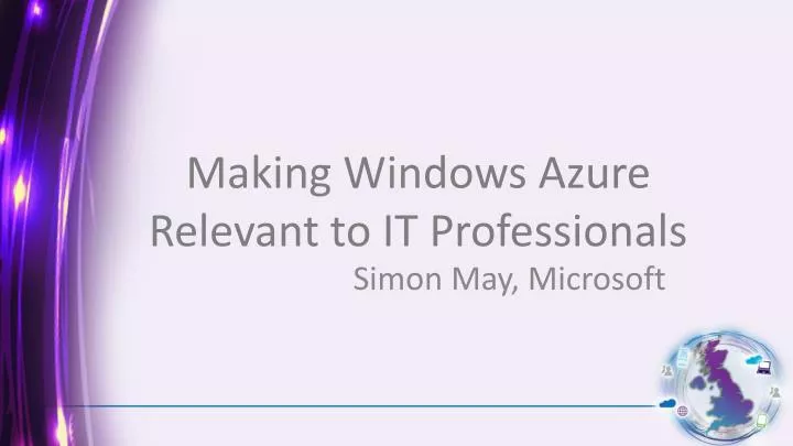 making windows azure relevant to it professionals
