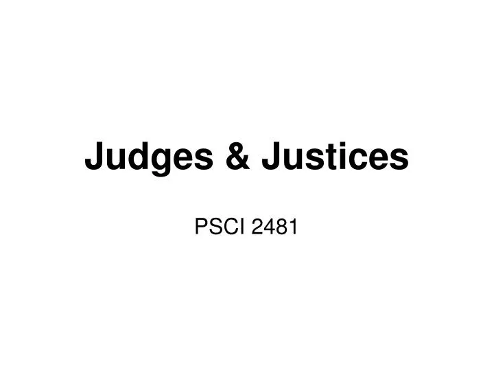 judges justices