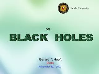 BLACK HOLES