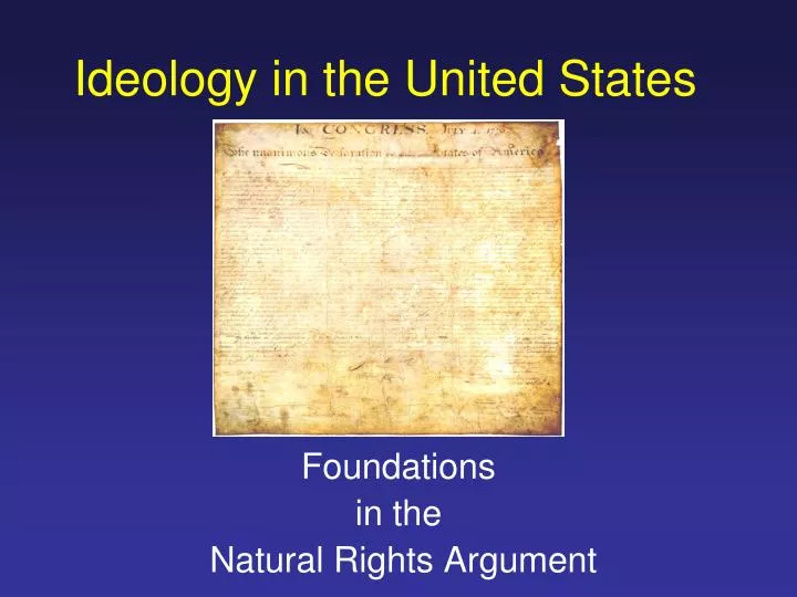 ideology in the united states