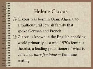 Helene Cixous