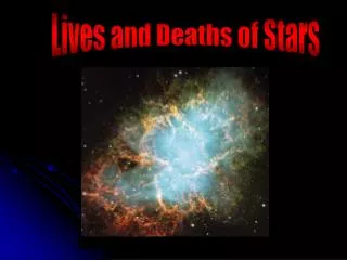 Lives and Deaths of Stars