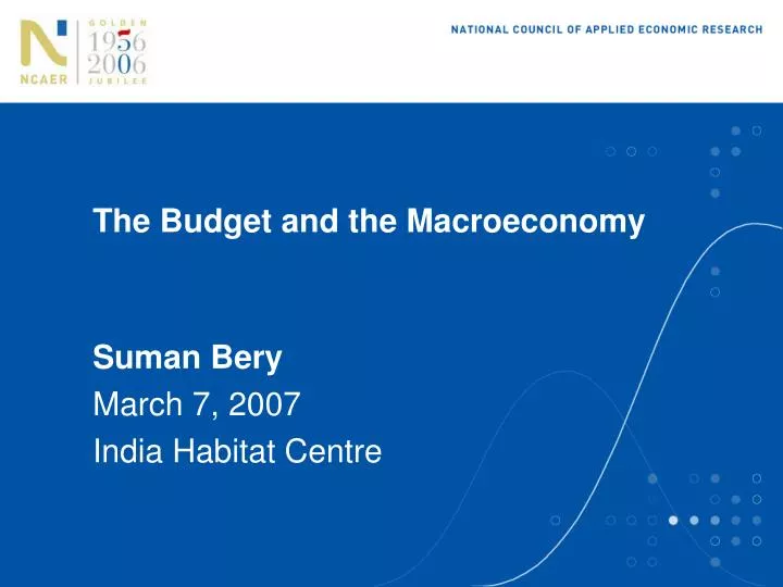 the budget and the macroeconomy