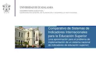 Comparativo de Sistemas de Indicadores Internacionales para la Educación Superior