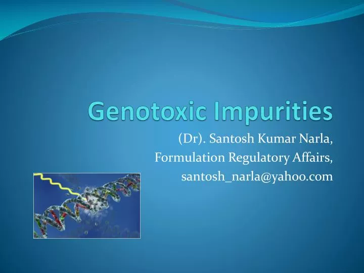 genotoxic impurities