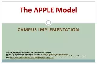 The APPLE Model