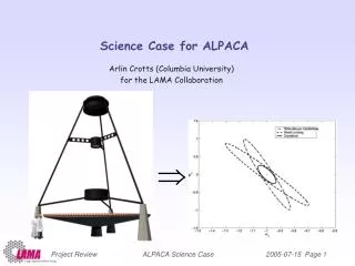 Science Case for ALPACA