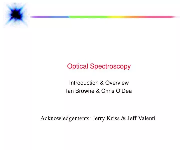 optical spectroscopy