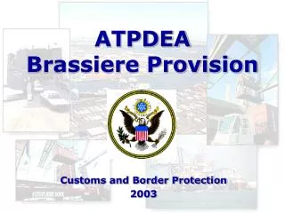 ATPDEA Brassiere Provision