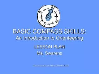 BASIC COMPASS SKILLS: An Introduction to Orienteering