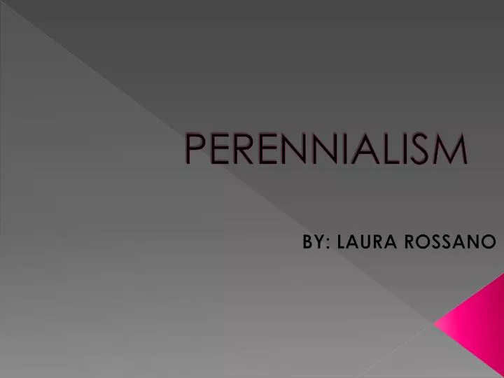 perennialism