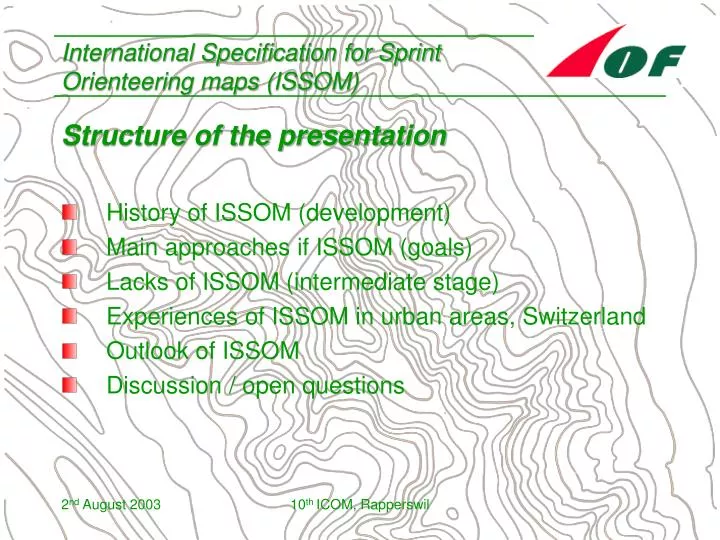 international specification for sprint orienteering maps issom