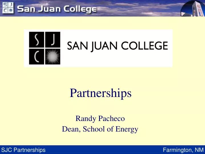 randy pacheco dean school of energy