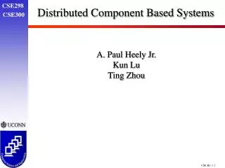 Distributed Component Based Systems