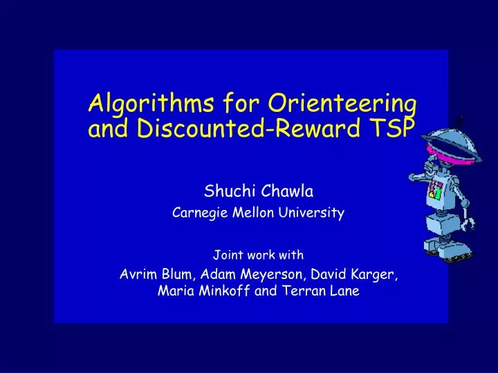 algorithms for orienteering and discounted reward tsp