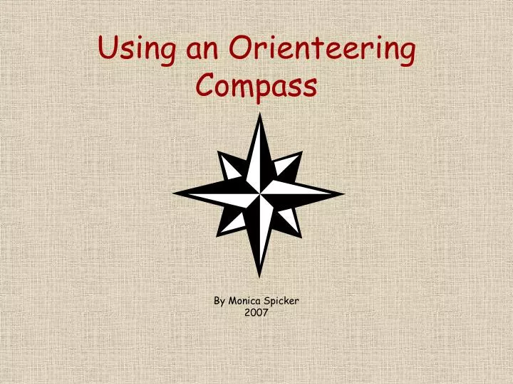 using an orienteering compass