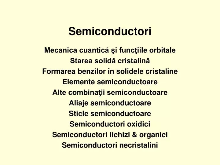 semiconductori