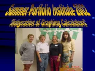 Summer Portfolio Institute 2002