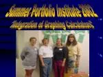 Integrating Graphing Calculators: A Summer Portfolio Journey - slide 1